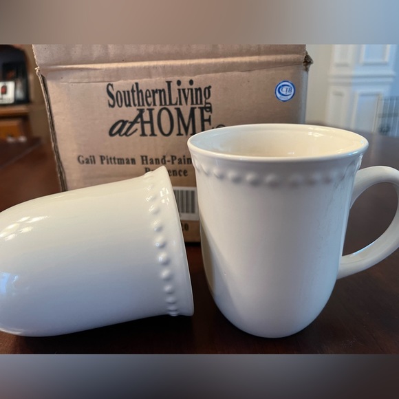 Southern Living at Home Gail Pittman Hand-Painted Cafe Mugs:Provence - Picture 2 of 4